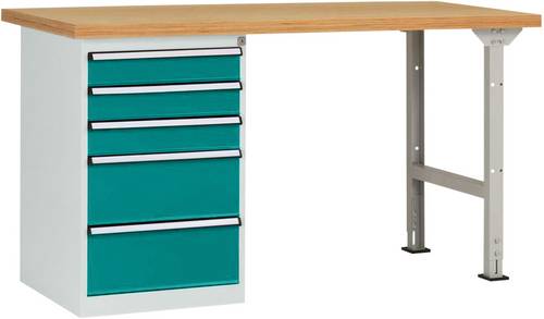 Manuflex WC5115.5021 Werkbanksystem Wasserblau