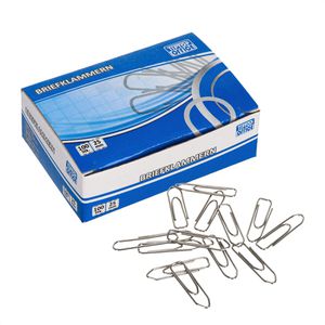 TipTop-Office Büroklammern TTO 404841, 25mm, silber, verzinkt, 100 Stück