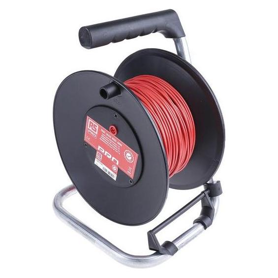 RS PRO Test Lead Extension Reel, 50 m, Red (1253745)