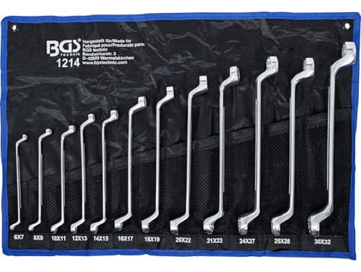 BGS 1214 Ringsleutelset verdiept 6 x 7-30 x 32 mm 12-dlg