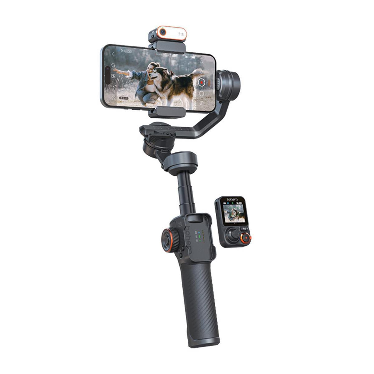 Hohem iSteady M7 Premium AI-Tracking Gimbal mit abnehmbarer Fernbedienung Schwarz