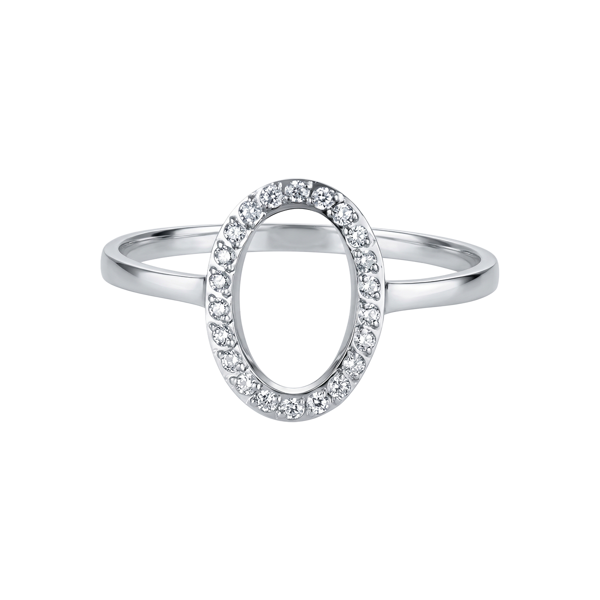Jacques Lemans Ring Edelstahl mit Zirkonia