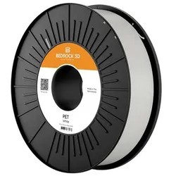 Bedrock 3D Pet-0303b250 PET White 2.85 mm 2.500 g Filament PET 2.85 mm 2500 g W (PET, 2500 g, 2.85 mm), Filament, Weiss