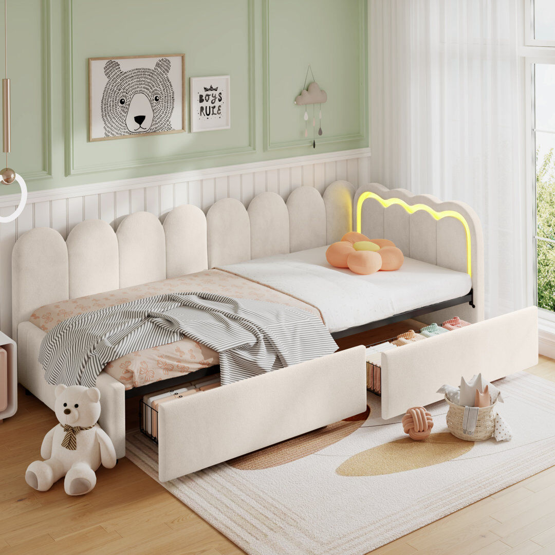 Ivy Bronx Single (3') Daybed Beige
