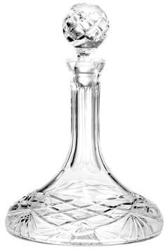 Majestic Gifts European Hand Cut Crystal Ships Captains Decanter 32oz.
