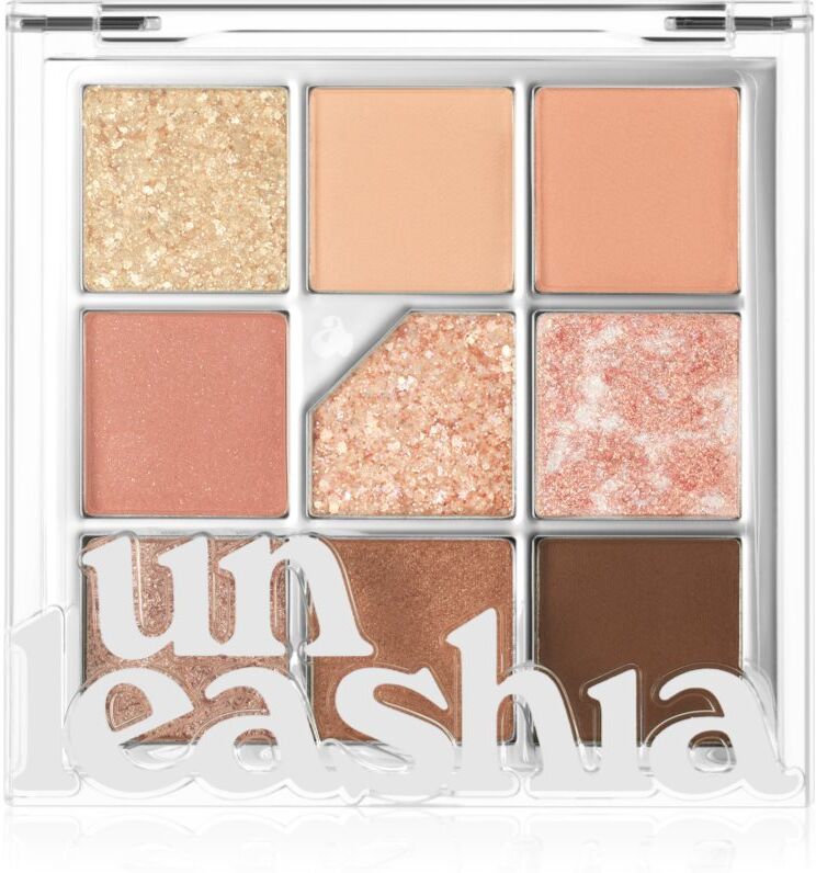 Unleashia Glitterpedia Eye Palette eyeshadow palette shade No.3 All of Coral Pink 6.2 g