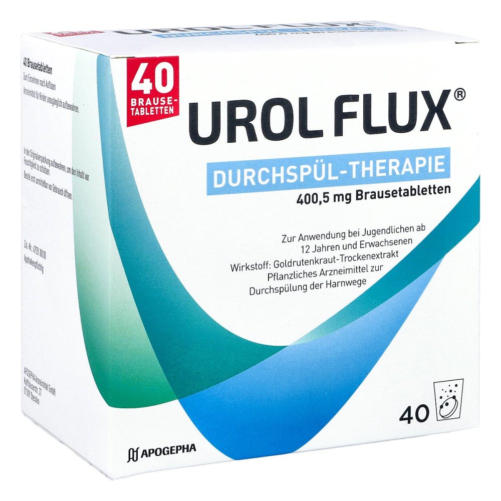 APOGEPHA Arzneimittel GmbH Urol Flux Durchspül-therapie 400,5 Mg Brausetabletten 17607232