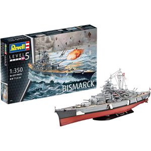 Revell Modellbausatz 05040 Bismarck, 659 Teile, Level 5, ab 13 Jahre, Maßstab 1:350
