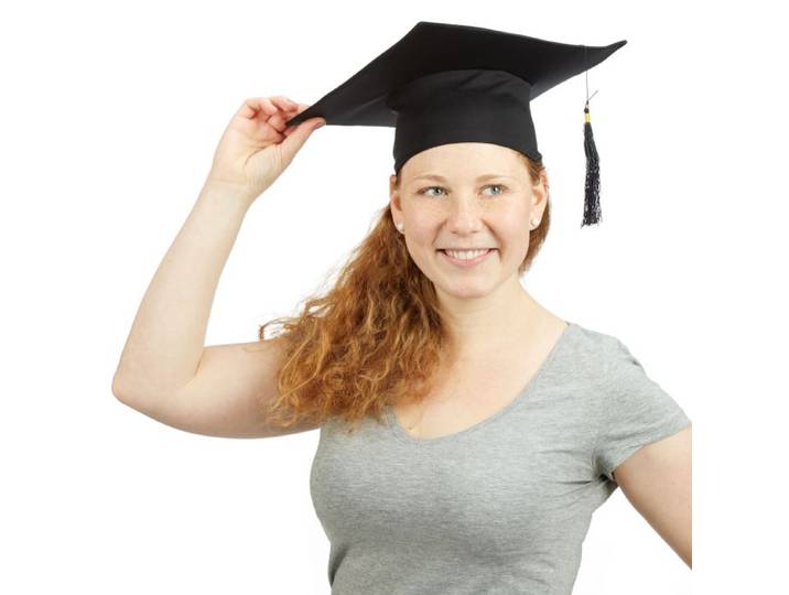 Relaxdays 2x toques étudiants université diplôme