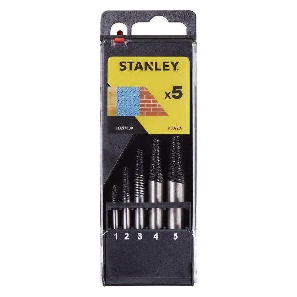 Stanley Cassette con 5 extractores de tornillos (STA57000)