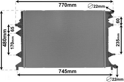 Van Wezel Niedertemperaturkühler, Ladeluftkühler 58012714 Für Vw