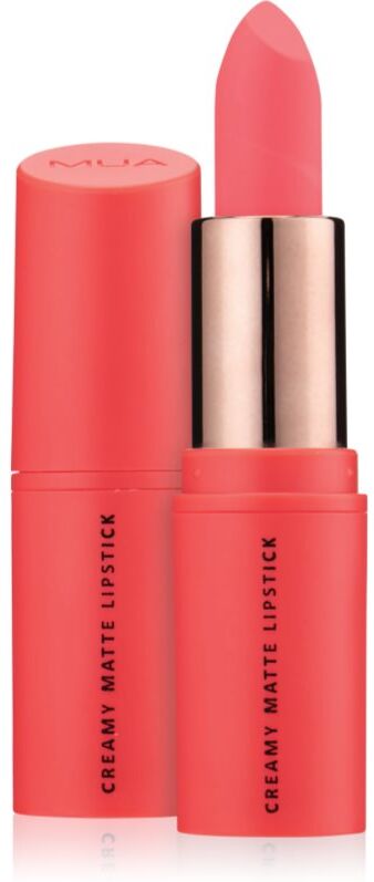 MUA Makeup Academy Creamy Matte Creamy Lipstick with matt effect shade Romance 3.2 g