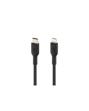 Belkin Lightning TO USBC BRAIDED 1M BLACK Schwarz (CAA004BT1MBK)