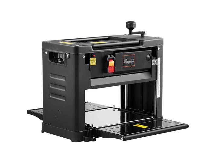 Raboteuse d'épaisseur SucceBuy 13 pouces, raboteuse de table à deux lames, moteur puissant de 15 ampères et 1800 W, faible bruit pour le travail du bois DIY.