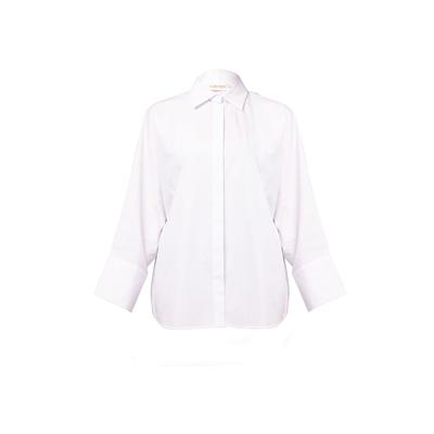 Hemdbluse SURI FREY "Hemdbluse SFY Freyday", Damen, Gr. S, weiß (weiß 300), Obermaterial: 100% Baumwolle CO., Blusen Hemdbluse
