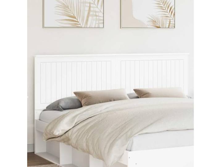 RJPLMFV Kopfteil, weiß, 180 cm, Holz Minimalistisches Design, pflegeleicht, bequeme Unterstützung, einfache Montage