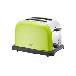 KHG Toaster  TO-1005 (LS) , grün , Kunststoff,Edelstahl,Metall , Maße (cm): B: 30 H: 20 T: 18.3