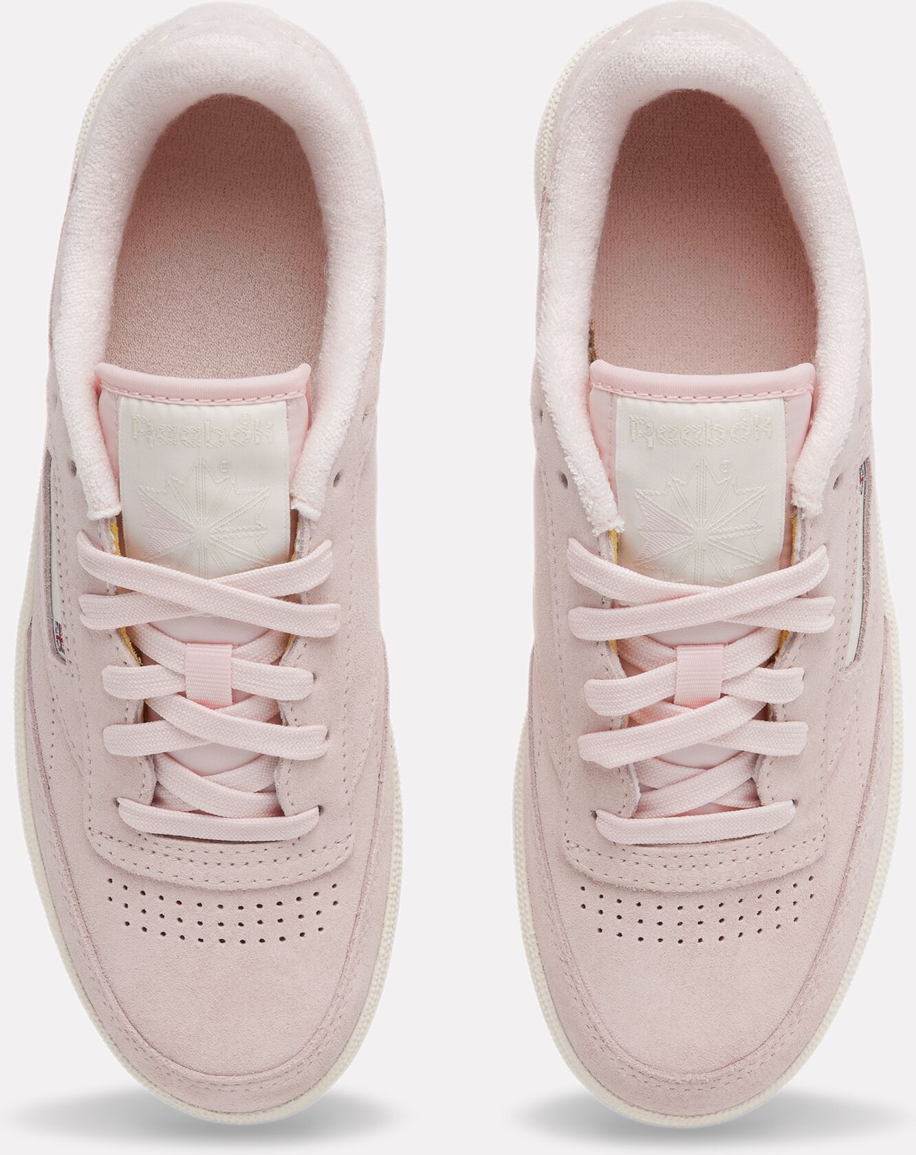 Sneaker REEBOK CLASSIC "CLUB C 85", Damen, Gr. 39, chalk, purepink, alabaster, Leder, Schuhe Sneaker