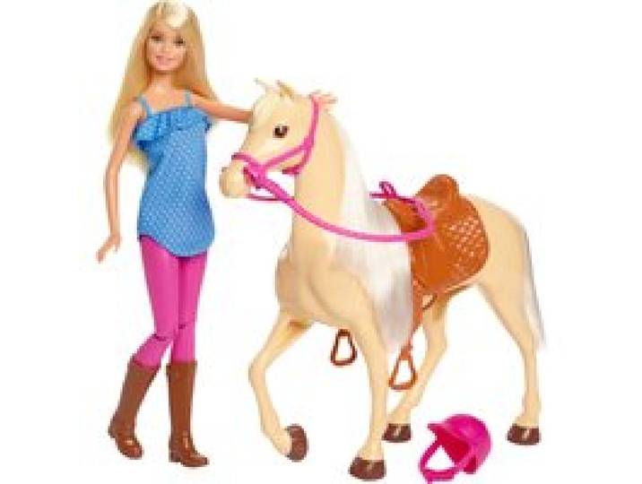 BARBIE Coffret de jeu « Poupée et cheval »