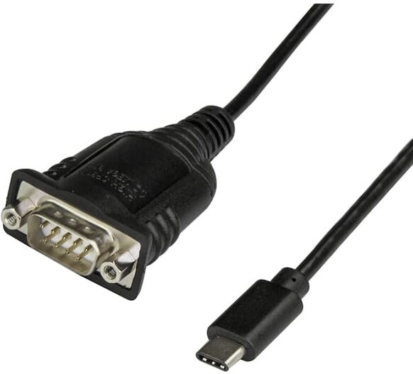 StarTech USB C to Serial Adapter Cable with COM Port Retention,