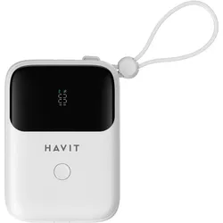 Havit PB5215 10000mAh Powerbank (10000 mAh, 20 W, 18.50 Wh), Powerbank, Weiss