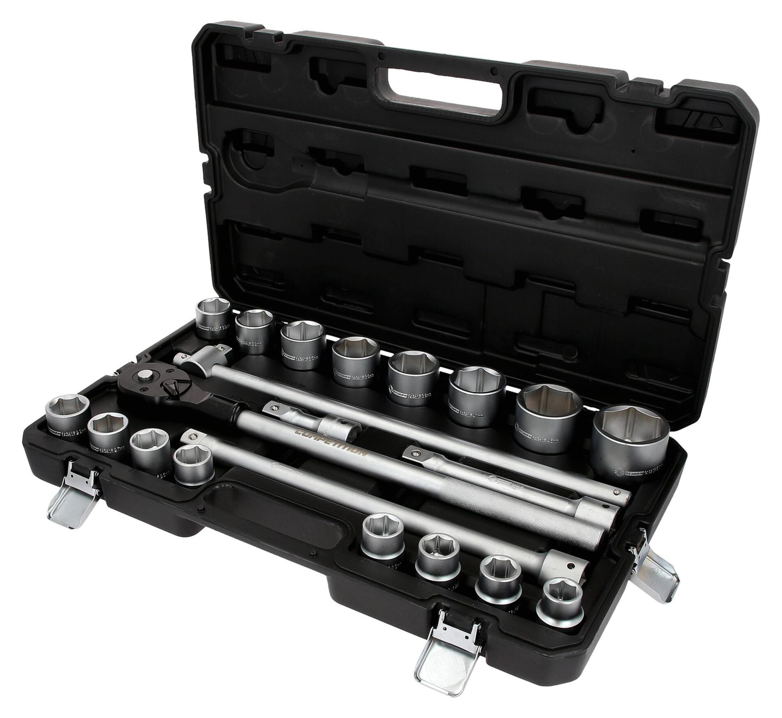 KS Tools COMPETITION Gereedschapskoffer met doppen, 21 stuks, 3/4", 512.3421