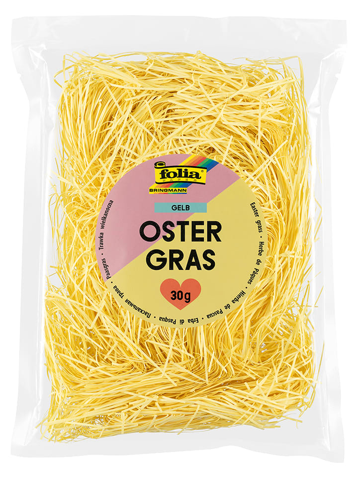 folia PAPER Dekogras in Gelb - ab 6 Jahren - onesize