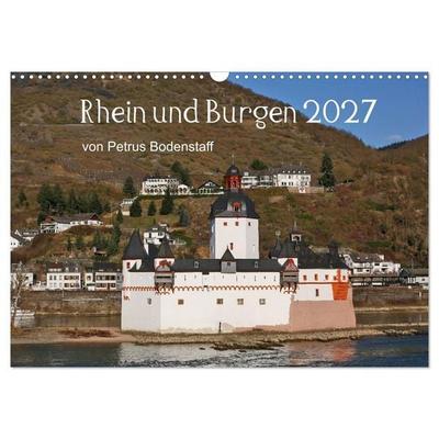Rhein und Burgen (Wandkalender 2027 DIN A3 quer), CALVENDO Monatskalender