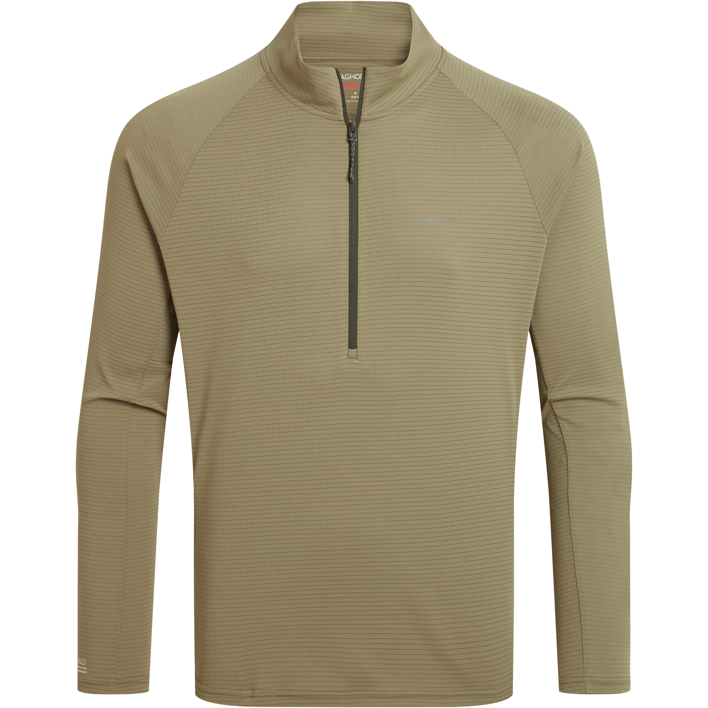 Craghoppers Nosilife Solarshield+ Half Zip Herren Pullover oliv Größe XXL Lifestyle Insektenschutz