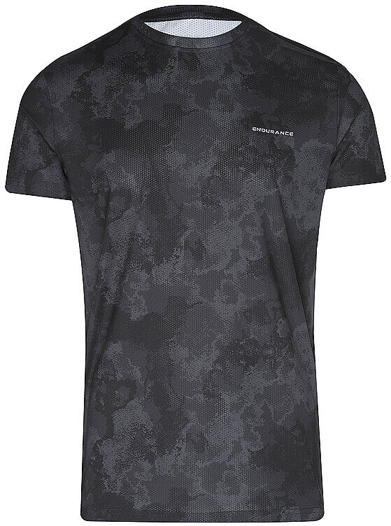 ENDURANCE Herren Laufshirt Genen schwarz   M M