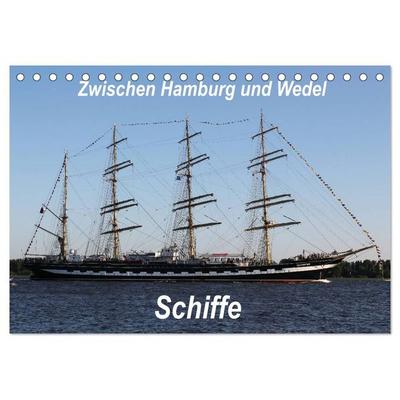 Schiffe - Zwischen Hamburg und Wedel (Tischkalender 2027 DIN A5 quer), CALVENDO Monatskalender