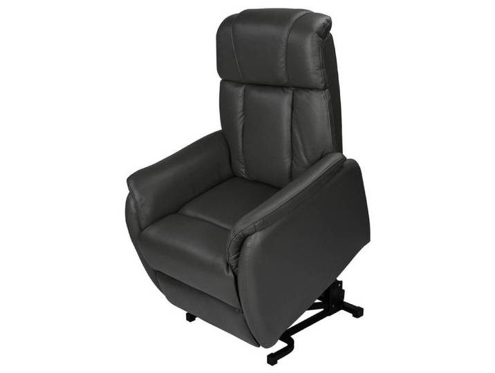 TAMISE - Fauteuil Relax et Releveur Electrique Cuir Noir