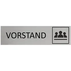 CombiCraft Aluminium Türschild Vorstand 165x45mm mit 3M-Tape