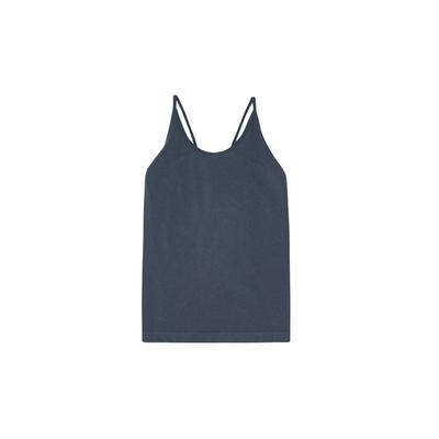 Funktionstop MOSHI MOSHI MIND "moshi moshi mind Top proud", Damen, Gr. M, grau (blau), Obermaterial: 72% Modal, 23% Polyamid, 5% Elasthan, Tops