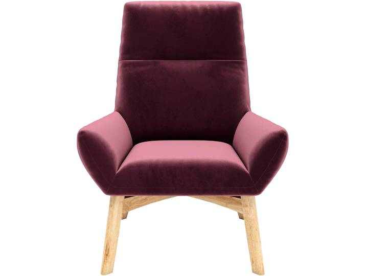 Sessel HOME AFFAIRE Basic Relaxsessel, Design und Komfort, bequem, Breite 82cm , lila, B:82cm H:102cm T:81cm, 100% Polyester, Sessel, Sessel, Extra hohe Rückenlehne