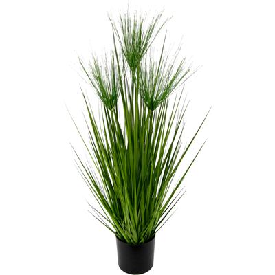 Kunstpflanze I.GE.A. "Zyperngras im Topf", grün, B:24cm H:75cm T:24cm, Kunststoff, Kunstpflanzen, Kunstpflanze