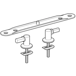 Geberit Edelstahlscharniere 598138000 auch für 573075,576300,573015,
