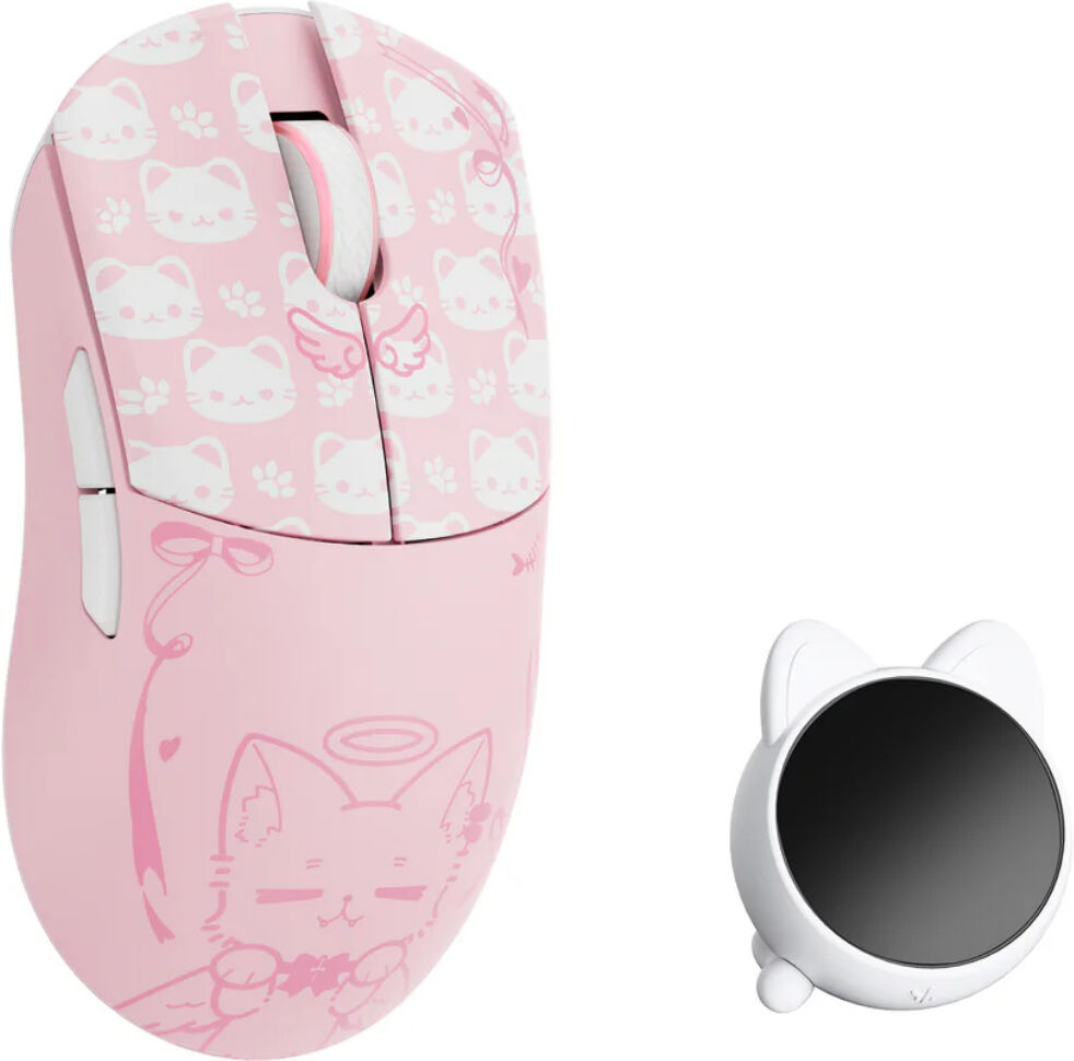 Wlmouse Huan Stainless Magnesium Alloy Trådlös Gamingmus - Pinkko