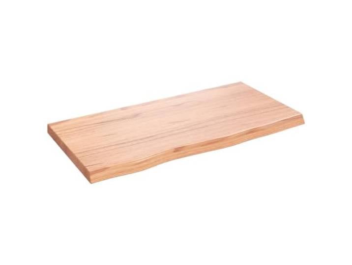 LASWWQMRF Wandregal Massivholz Eiche 80x40 cm Hellbraun Regalbrett Handgefertigtes Regalbrett aus Eichenholz mit Naturkante. Ideal als Waschtischplatte oder Wandboard im Wohnzimmer.