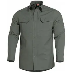 Pentagon Clothing, Arbeitsoberteil, Langarm Hemd PLATO SHIRT, ripstop, camo green (S)