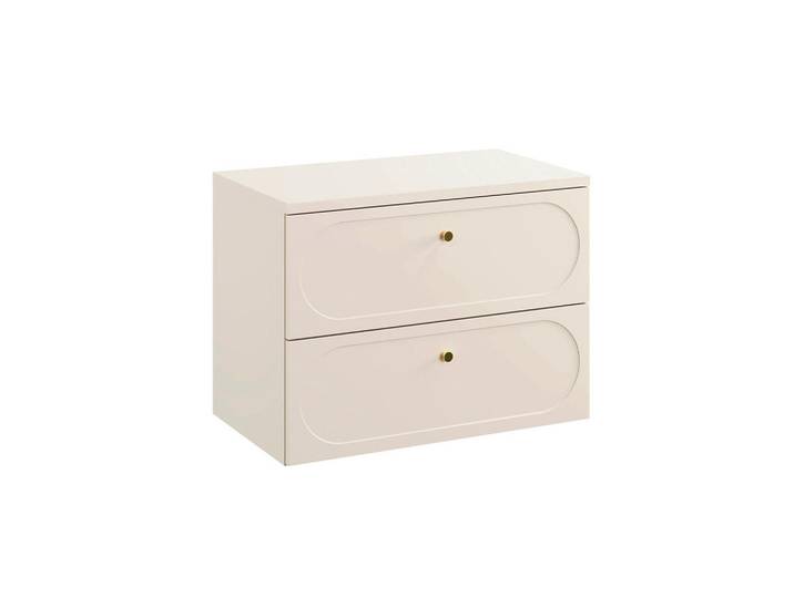 Petits-meubles Waschtischunterschrank 80.6cm Sanae Sandbeige, Beige, Holzwerkstoff, 80.6x59x46 cm, Badezimmer, Badezimmerschränke, Badezimmer-Unterschränke
