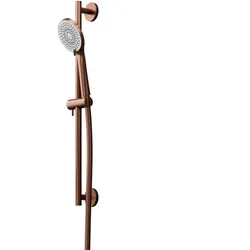 Steinberg Serie 340 Brausegarnitur, inklusive Handbrause, dreifach verstellbar, Brauseschlauch, Brausestange 600mm, 3401601BC, Farbe: Brushed Copper