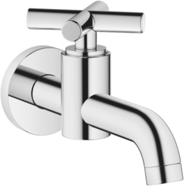 Dornbracht Wand Auslauf Ventil Tara. 3001089200 chrom, Kreuzgriff, Ausladung 140mm