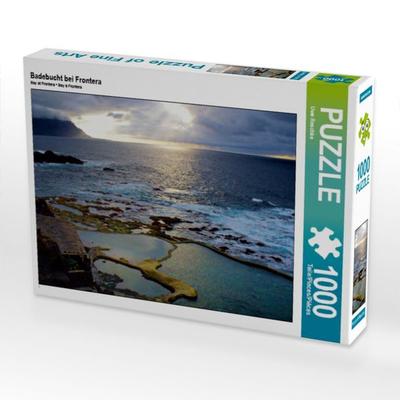 CALVENDO Puzzle Badebucht bei Frontera | 1000 Teile Lege-Größe 64x48cm Foto-Puzzle für glückliche Stunden