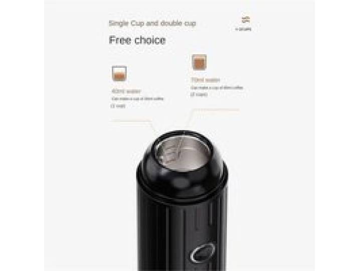 Cafetière Portable Chauffage Sans Fil Rechargeable 2 en 1 Petite Machine à Expresso de Voyage pour Camping Bureau Randonnée