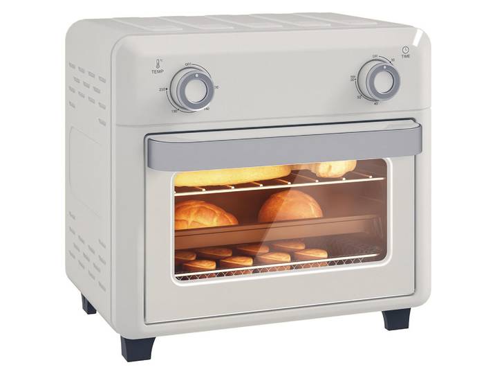 ComfortXL Heissluftfritteuse De-17435 10L, 1000W mit Temperaturregelung, Creme, Metall, 27.2x29.8x32 cm, Kochgeschirr, Küchengeräte, Fritteusen