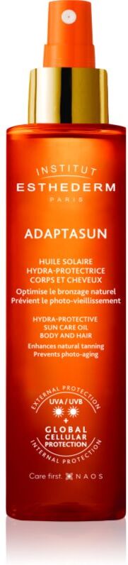 Institut Esthederm Adaptasun Sun Care Oil sun oil for body and hair medium sun protection 150 ml
