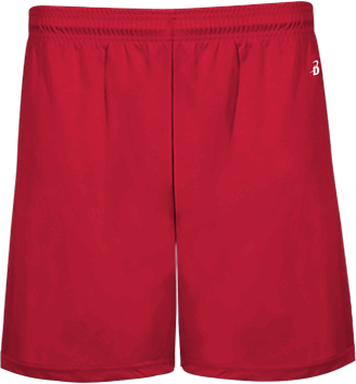 "Badger Sport 4146 B Core Pocketed 5"" Short in Red size 3XL   Polyester 414600, 4146J1"