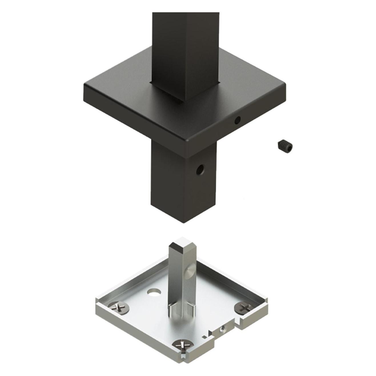 Hettich Wand-/ Bodenbefestigung Cadro 55/55 mm (1 Stk.) (9303941)
