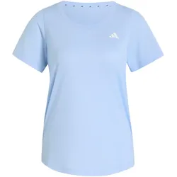 adidas Workout Essentials Scoop Neck Trainingsshirt Damen KT1240 - glow blue L